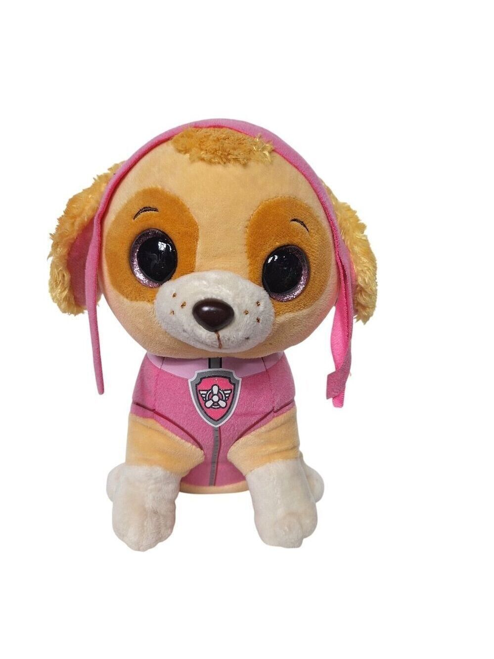TY Beanie Boo PAW Patrol Skye Pink Pilot Pup Plush 9 Inch